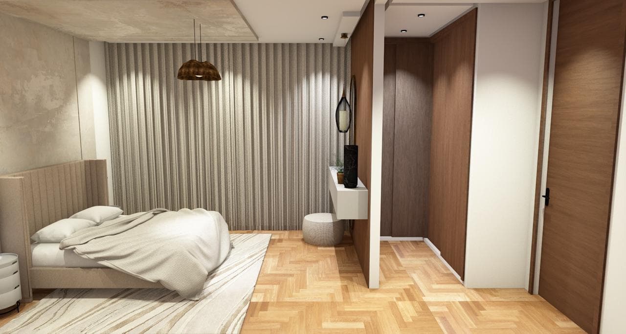 Chambre, ambiance bois