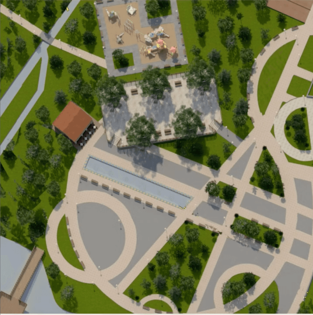Place Kandar — vue aérienne